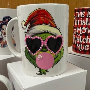 Christmas Mug with Grinch Design